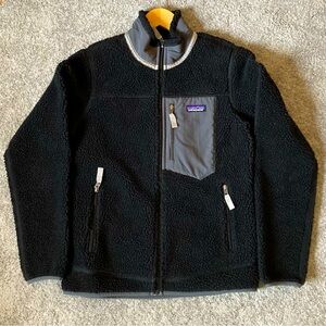 Patagonia Classic Retro-X Black Fleece Jacket Womens Size Small